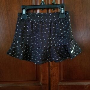Nike Girl's Dri-FIT Black All Over Check Print Skort Size 24M